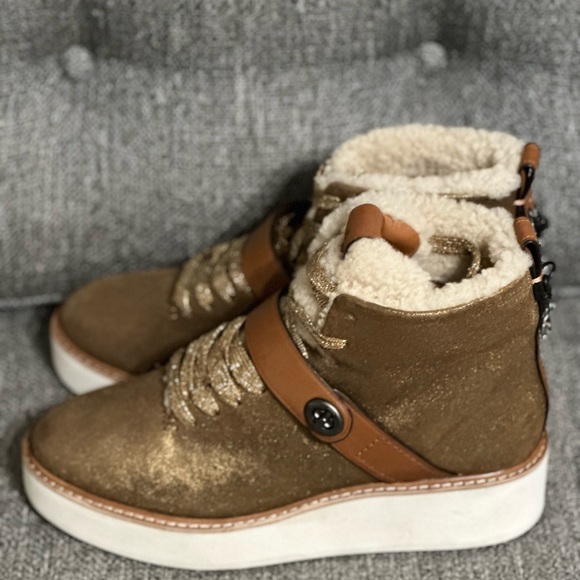 EUC COACH Urban Hiker Glitter Platform Boot size 9 - Picture 3 of 13